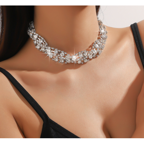 New Shiny Silver  Necklace Ladies Exquisite Clavicle Chain Necklace Jewelry for Ladies Gift - 794677171993