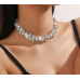 New Shiny Silver  Necklace Ladies Exquisite Clavicle Chain Necklace Jewelry for Ladies Gift - 794677171993