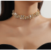 New Shiny Gold Necklace Ladies Exquisite Clavicle Chain Necklace Jewelry for Ladies Gift - 794677171994