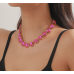 New Shiny Multicolor Heart Necklace Ladies Exquisite Clavicle Chain Necklace Jewelry for Ladies Gift - 794677172001