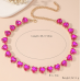 New Shiny Multicolor Heart Necklace Ladies Exquisite Clavicle Chain Necklace Jewelry for Ladies Gift - 794677172001