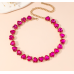 New Shiny Rose Pink Heart Necklace Ladies Exquisite Clavicle Chain Necklace Jewelry for Ladies Gift - 794677172001
