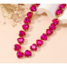 New Shiny Rose Pink Heart Necklace Ladies Exquisite Clavicle Chain Necklace Jewelry for Ladies Gift - 794677172001