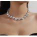 New Shiny Silver Heart Necklace Ladies Exquisite Clavicle Chain Necklace Jewelry for Ladies Gift - 794677172002
