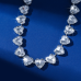 New Shiny Silver Heart Necklace Ladies Exquisite Clavicle Chain Necklace Jewelry for Ladies Gift - 794677172002