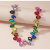 New Shiny Multicolor Heart Necklace Ladies Exquisite Clavicle Chain Necklace Jewelry for Ladies Gift - 794677172004