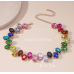 New Shiny Multicolor Heart Necklace Ladies Exquisite Clavicle Chain Necklace Jewelry for Ladies Gift - 794677172004