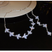 New Shiny Silver Flower Necklace Ladies Exquisite Clavicle Chain Necklace Jewelry for Ladies Gift - 794677172006