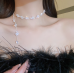 New Shiny Silver Flower Necklace Ladies Exquisite Clavicle Chain Necklace Jewelry for Ladies Gift - 794677172006