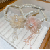 New White Pearl Flower Necklace Tassel Ladies Exquisite Clavicle Chain Necklace Jewelry for Ladies Gift - 794677172007-1