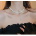 New White Pearl Flower Necklace Tassel Ladies Exquisite Clavicle Chain Necklace Jewelry for Ladies Gift - 794677172007-1