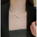New Silver Round Necklace Ladies Exquisite Clavicle Chain Necklace Jewelry for Ladies Gift - 794677172009