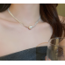 New Silver Round Necklace Ladies Exquisite Clavicle Chain Necklace Jewelry for Ladies Gift - 794677172009