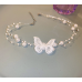 New White Pearl Butterfly Necklace Ladies Exquisite Clavicle Chain Necklace Jewelry for Ladies Gift - 794677172010