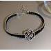 New Black Flower Necklace Ladies Exquisite Clavicle Chain Necklace Jewelry for Ladies Gift - 794677172011