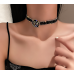 New Black Flower Necklace Ladies Exquisite Clavicle Chain Necklace Jewelry for Ladies Gift - 794677172011