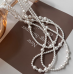New White Pearl Three Layer Necklace Ladies Exquisite Clavicle Chain Necklace Jewelry for Ladies Gift - 794677172012