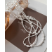 New White Pearl Three Layer Necklace Ladies Exquisite Clavicle Chain Necklace Jewelry for Ladies Gift - 794677172012
