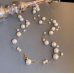 New White Pearl Two Layer Necklace Ladies Exquisite Clavicle Chain Necklace Jewelry for Ladies Gift - 794677172013