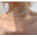 New White Pearl Three Layer Necklace Ladies Exquisite Clavicle Chain Necklace Jewelry for Ladies Gift - 794677172014