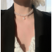 New White Pearl Three Layer Necklace Ladies Exquisite Clavicle Chain Necklace Jewelry for Ladies Gift - 794677172014