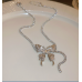 New White Butterfly Necklace Ladies Exquisite Clavicle Chain Necklace Jewelry for Ladies Gift - 794677172017