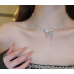 New White Butterfly Necklace Ladies Exquisite Clavicle Chain Necklace Jewelry for Ladies Gift - 794677172017