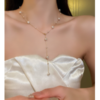 New White Pearl Necklace Ladies Exquisite Clavicle Chain Necklace Jewelry for Ladies Gift