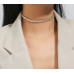New Shiny Necklace Ladies Exquisite Double Layer Clavicle Chain Necklace Jewelry for Ladies Gift - 794677171985