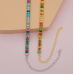 New Shiny Multicolor Necklace Ladies Exquisite Double Layer Clavicle Chain Necklace Jewelry for Ladies Gift - 794677171986