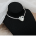 New Shiny Silver  Heart Necklace Ladies Exquisite Clavicle Chain Necklace Jewelry for Ladies Gift - 794677171987