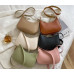Green Retro Solid Color PU Leather Shoulder Underarm Bag Women's Fashion Handbags Casual Hobos Purses and Handbag Ladies Hand Bags - 794677172058