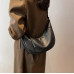 Black Summer Pleated Handlebags For Women PU Cloud Bags Leisure Armpit Bag Shopping Shoulder Bags Dumpling Handbag Female - 794677172067
