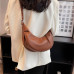Brown Summer Pleated Handlebags For Women PU Cloud Bags Leisure Armpit Bag Shopping Shoulder Bags Dumpling Handbag Female - 794677172068