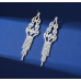Sparkling Silver Women's Cubic Zirconia Stud Earrings Gorgeous Female Wedding Party Fashion Ear Piercing Accessories New Jewelry - 794677172033