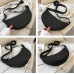 Black Summer Pleated Handlebags For Women Cloud Bags Leisure Armpit Bag Shopping Shoulder Bags Dumpling Handbag Female - 794677172069
