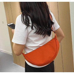 Red Summer Pleated Handlebags For Women Cloud Bags Leisure Armpit Bag Shopping Shoulder Bags Dumpling Handbag Female