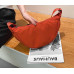Red Summer Pleated Handlebags For Women Cloud Bags Leisure Armpit Bag Shopping Shoulder Bags Dumpling Handbag Female - 794677172070