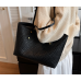 New Black Fashion Casual Lingge Embroidered Scarf One Shoulder Small Square Bag Shoulder Strap Letter Printing Cross Body Women's Bag - 794677172071