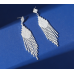 Sparkling Silver Women's Cubic Zirconia Stud Earrings Gorgeous Female Wedding Party Fashion Ear Piercing Accessories New Jewelry - 794677172035