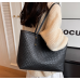 New Black Fashion Casual Lingge Embroidered Scarf One Shoulder Small Square Bag Shoulder Strap Letter Printing Cross Body Women's Bag - 794677172071