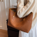 New Brown Fashion Casual Lingge Embroidered Scarf One Shoulder Small Square Bag Shoulder Strap Letter Printing Cross Body Women's Bag - 794677172072