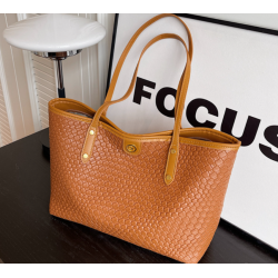 New Brown Fashion Casual Lingge Embroidered Scarf One Shoulder Small Square Bag Shoulder Strap Letter Printing Cross Body Women's Bag