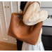 New Brown Fashion Casual Lingge Embroidered Scarf One Shoulder Small Square Bag Shoulder Strap Letter Printing Cross Body Women's Bag - 794677172072