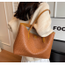 New Brown Fashion Casual Lingge Embroidered Scarf One Shoulder Small Square Bag Shoulder Strap Letter Printing Cross Body Women's Bag - 794677172072