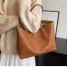 New Brown Fashion Casual Lingge Embroidered Scarf One Shoulder Small Square Bag Shoulder Strap Letter Printing Cross Body Women's Bag - 794677172072