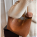 New Brown Fashion Casual Lingge Embroidered Scarf One Shoulder Small Square Bag Shoulder Strap Letter Printing Cross Body Women's Bag - 794677172072