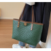 New Green Fashion Casual Lingge Embroidered Scarf One Shoulder Small Square Bag Shoulder Strap Letter Printing Cross Body Women's Bag - 794677172073