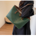 New Green Fashion Casual Lingge Embroidered Scarf One Shoulder Small Square Bag Shoulder Strap Letter Printing Cross Body Women's Bag - 794677172073