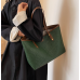 New Green Fashion Casual Lingge Embroidered Scarf One Shoulder Small Square Bag Shoulder Strap Letter Printing Cross Body Women's Bag - 794677172073